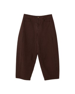 Black & Brown Gingham Barrel Leg Jeans £70 €91