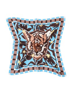 Blue & Brown Tiger Square Scarf £20 €26