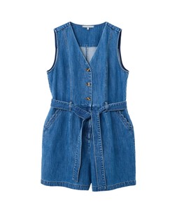 Blue Denim Scallop Pocket Playsuit £75 €98