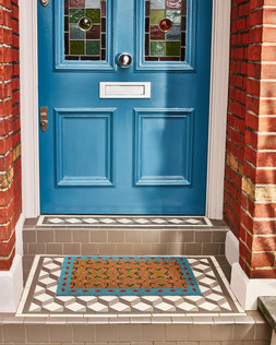 Blue Tile Rectangular Doormat £19.50