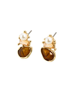 Bobby Brown Stone & Faux Pearl Stud Earrings £14.50 €19.00