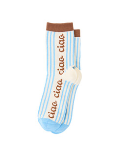 Brown & Blue Ciao Ankle Socks £8.50 €11.50