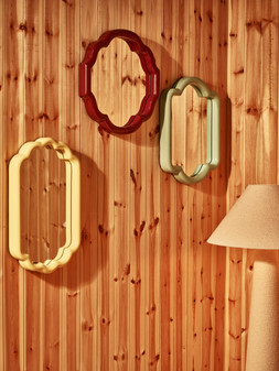 Burgundy Lacquer Wall Mirror £59.50