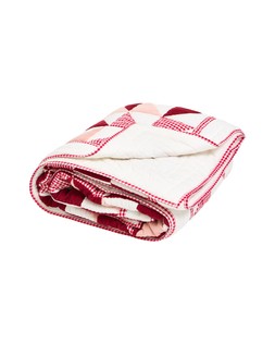 Burgundy & Pink Gingham Patchwork Quilt £165 €215