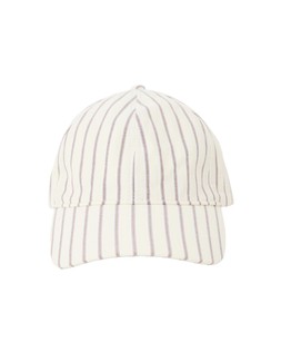 Butter Yellow & Brown Striped Bow Cap Hat £28 €36.50