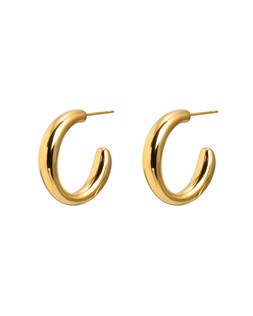 Cassy Gold Tone Waterproof Chunky Hoop Earrings £26 €34