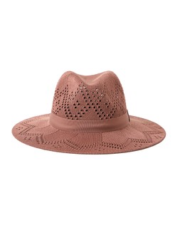Chocolate Brown Fabric Fedora Hat £38