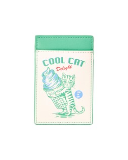Cream & Green Cool Cat Card Holder £16 €21