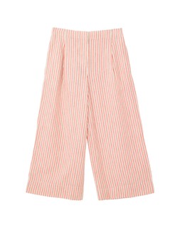 Cream & Red Striped Cropped Wide Leg Trouser £65 €85