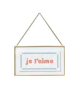 Cross Stitch Je'taime Wall Art £22.50