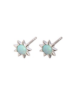 Cyra Sun Silver Opalite Stud Earrings £29.50