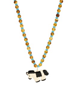 Dasha Donkey Beaded Pendant Necklace £28 €36.50