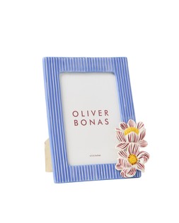 Flower Stripe Glass Photo Frame 4x6%22 £25 €32.5