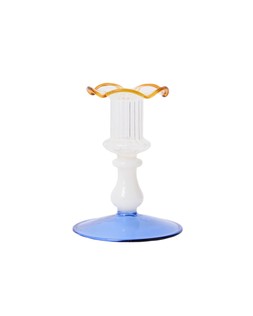 Frill Top Clear Glass Candlestick Holder £12.50 €16.50