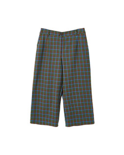Green & Blue Checked Cropped Wide Leg Trousers £68 €89