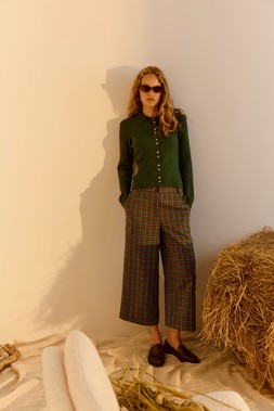 Green Collar Button Through Top £55