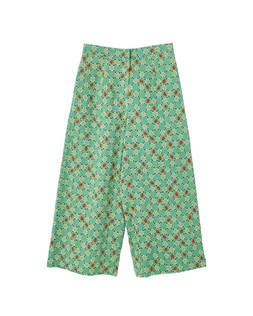 Green Strawberry Cropped Wide Leg Trousers £68