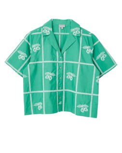 Grid Embroidered Boxy Shirt £65 €85