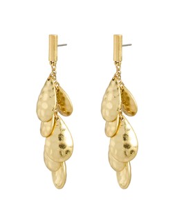 Ida Hammered Multi Teardrop Drop Stud Earrings £19.50 €25.50