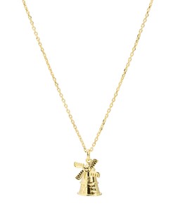 Ida Windmill Charm Gold Plated Necklace £58