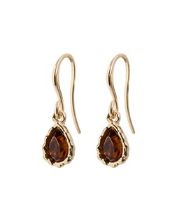 Intira Brown Stone Teardrop Drop Earrings £12.50 €16.50