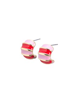 Kyra Enamel Inlay Stud Earrings £12.50