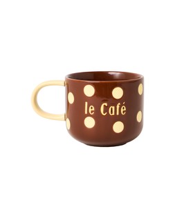 Le Cafe Brown Pokadot Ceramic Mug £12.50 €16.50