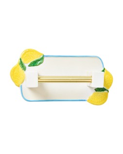 Lemon Ceramic Toilet Roll Holder £25
