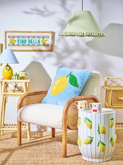 Lemon Tufted Cushion Cover 45x45cm £32.5