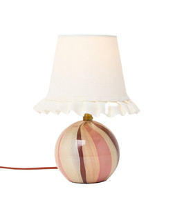 Lola Brown & Pink Striped Table Lamp & Shade £68 €89