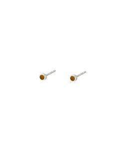 Nettie Tiger's Eye Silver Mini Stud Earrings £19.50