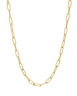 Paige Gold Tone Waterproof Essential Paperclip Chain Necklace £29.50 €38.50
