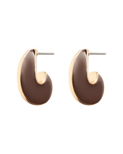 Pauline Brown Enamel Mini Disc Hoop Earrings £14.50 €19.00