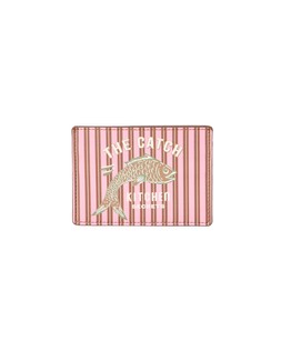 Pink & Brown Striped Fish Card Holder £16