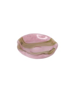 Pink Glass Scalloped Trinket Dish £12.50