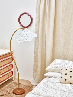 Pois Blue Polka Dot Wave Floor Lamp £195