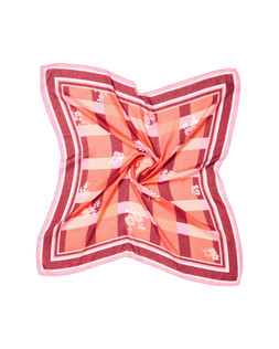 Red Floral Checked Large Square Scarf £26 €34