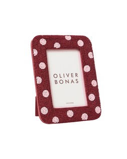 Red & Pink Beaded Spot Photo Frame 4x6%22 £22.50 €29.50