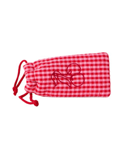 Red & Pink Gingham Cherry Embroidered Glasses Case £18 €23.50