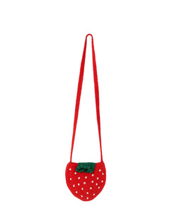 Red Strawberry Crochet Crossbody Bag £25