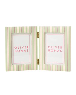 Reine Green Paper Double Photo Frame 4x6%22 £25 €32.50