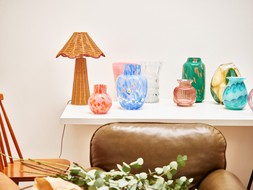 Rubi Pink & Orange Speckle Glass Vase £16.5 (landscape)