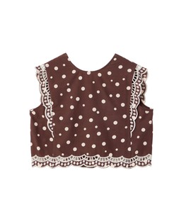 Spot Print Embroidered Top £55 €72