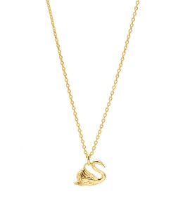 Sydney Swan Charm Gold Plated Pendant Necklace £48