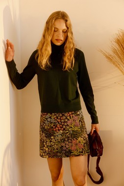 Tapestry Floral Jacquard Mini Skirt £60
