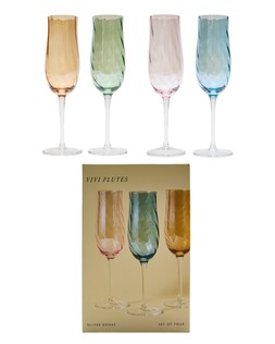 Vivi Lustre Champagne Flutes Set of Four £29.50 €38.50
