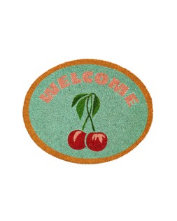 Welcome Cherries Round Doormat £19.50