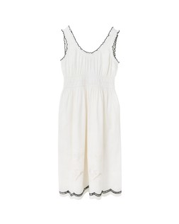 White Floral Cutwork Sleeveless Midi Dress £89 €120