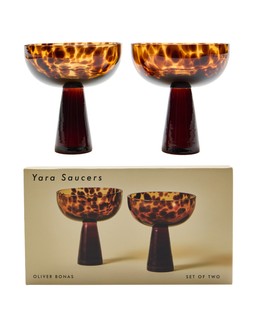 Yara Tortoiseshell Champagne Saucers Set of Two £22.50 €29.50
