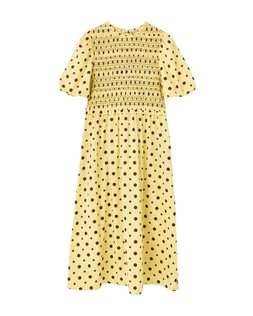 Yellow Polka Dot Midi Dress £85